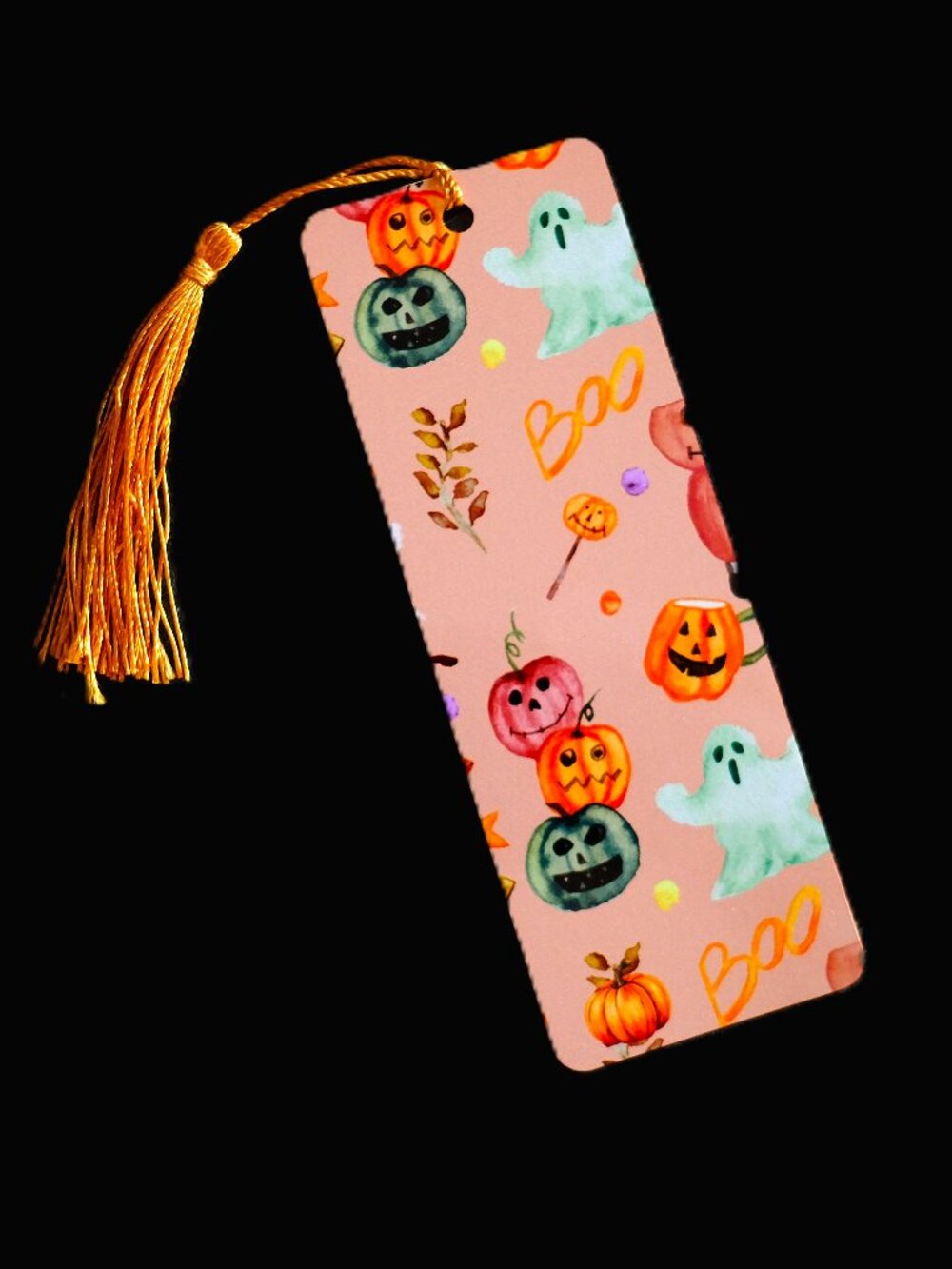 Fall / Halloween Handmade Bookmark with Tassel, trending, book, read, bookish
